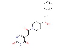 5-{2-[4-(1-hydroxy-3-phenylpropyl)-1-piperidinyl]-2-oxoethyl}-2,4(1H,3H)-pyrimidinedione