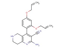 2-amino-4-[2,4-bis(allyloxy)phenyl]-5,6,7,8-tetrahydro-1,6-naphthyridine-3-carbonitrile