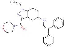 N-(2,2-diphenylethyl)-1-ethyl-3-(4-morpholinylcarbonyl)-4,5,6,7-tetrahydro-1H-indazol-5-amine