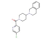 2-{1-[(5-chloro-2-pyridinyl)carbonyl]-4-piperidinyl}-1,2,3,4-tetrahydroisoquinoline
