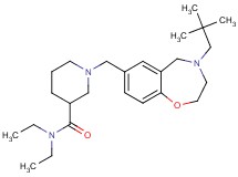 1-{[4-(2,2-dimethylpropyl)-2,3,4,5-tetrahydro-1,4-benzoxazepin-7-yl]methyl}-N,N-diethyl-3-piperidinecarboxamide