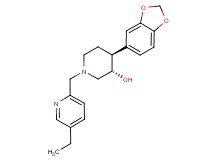 (3S*,4S*)-4-(1,3-benzodioxol-5-yl)-1-[(5-ethylpyridin-2-yl)methyl]piperidin-3-ol