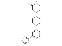 4-{1-[3-(1,3-thiazol-4-yl)phenyl]-4-piperidinyl}-2-piperazinone
