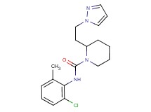 N-(2-chloro-6-methylphenyl)-2-[2-(1H-pyrazol-1-yl)ethyl]-1-piperidinecarboxamide