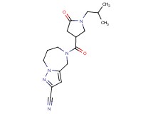5-[(1-isobutyl-5-oxopyrrolidin-3-yl)carbonyl]-5,6,7,8-tetrahydro-4H-pyrazolo[1,5-a][1,4]diazepine-2-carbonitrile