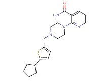 2-{4-[(5-cyclopentyl-2-thienyl)methyl]piperazin-1-yl}nicotinamide