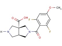 (3aR*,6aR*)-2-(2,6-difluoro-4-methoxybenzoyl)hexahydropyrrolo[3,4-c]pyrrole-3a(1H)-carboxylic acid