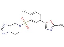 5-{[2-methyl-5-(2-methyl-1,3-oxazol-5-yl)phenyl]sulfonyl}-4,5,6,7-tetrahydro-1H-imidazo[4,5-c]pyridine