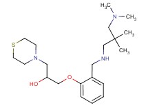 1-[2-({[3-(dimethylamino)-2,2-dimethylpropyl]amino}methyl)phenoxy]-3-(4-thiomorpholinyl)-2-propanol