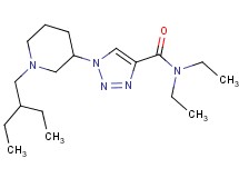 N,N-diethyl-1-[1-(2-ethylbutyl)-3-piperidinyl]-1H-1,2,3-triazole-4-carboxamide