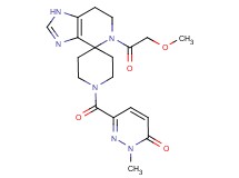 6-{[5-(methoxyacetyl)-1,5,6,7-tetrahydro-1'H-spiro[imidazo[4,5-c]pyridine-4,4'-piperidin]-1'-yl]carbonyl}-2-methylpyridazin-3(2H)-one