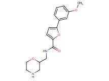 5-(3-methoxyphenyl)-N-(2-morpholinylmethyl)-2-furamide hydrochloride