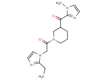 {1-[(2-ethyl-1H-imidazol-1-yl)acetyl]-3-piperidinyl}(1-methyl-1H-imidazol-2-yl)methanone