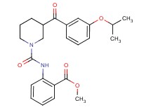 methyl 2-({[3-(3-isopropoxybenzoyl)-1-piperidinyl]carbonyl}amino)benzoate
