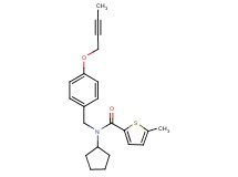 N-[4-(2-butyn-1-yloxy)benzyl]-N-cyclopentyl-5-methyl-2-thiophenecarboxamide