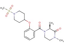 (3S)-1,3-dimethyl-4-(2-{[1-(methylsulfonyl)-4-piperidinyl]oxy}benzoyl)-2-piperazinone