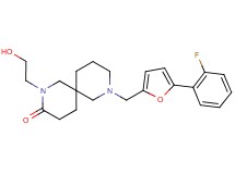 8-{[5-(2-fluorophenyl)-2-furyl]methyl}-2-(2-hydroxyethyl)-2,8-diazaspiro[5.5]undecan-3-one