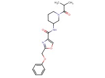 N-(1-isobutyrylpiperidin-3-yl)-2-(phenoxymethyl)-1,3-oxazole-4-carboxamide