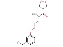 N-[3-(3-ethylphenoxy)propyl]-N-methyltetrahydrofuran-3-carboxamide