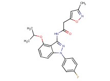 N-[1-(4-fluorophenyl)-4-isopropoxy-1H-indazol-3-yl]-2-(3-methylisoxazol-5-yl)acetamide