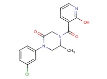 1-(3-chlorophenyl)-4-[(2-hydroxy-3-pyridinyl)carbonyl]-5-methyl-2-piperazinone