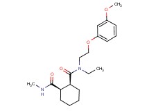 (1S*,2R*)-N-ethyl-N-[2-(3-methoxyphenoxy)ethyl]-N'-methylcyclohexane-1,2-dicarboxamide