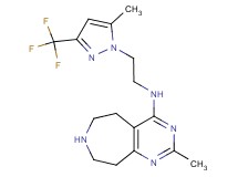 2-methyl-N-{2-[5-methyl-3-(trifluoromethyl)-1H-pyrazol-1-yl]ethyl}-6,7,8,9-tetrahydro-5H-pyrimido[4,5-d]azepin-4-amine dihydrochloride