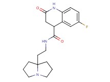 6-fluoro-2-oxo-N-[2-(tetrahydro-1H-pyrrolizin-7a(5H)-yl)ethyl]-1,2,3,4-tetrahydro-4-quinolinecarboxamide