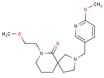7-(2-methoxyethyl)-2-[(6-methoxypyridin-3-yl)methyl]-2,7-diazaspiro[4.5]decan-6-one