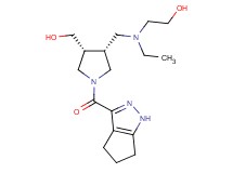 2-(ethyl{[(3R*,4R*)-4-(hydroxymethyl)-1-(1,4,5,6-tetrahydrocyclopenta[c]pyrazol-3-ylcarbonyl)-3-pyrrolidinyl]methyl}amino)ethanol