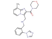 1-[8-methyl-2-(4-morpholinylcarbonyl)imidazo[1,2-a]pyridin-3-yl]-N-[2-(1H-1,2,4-triazol-1-yl)benzyl]methanamine