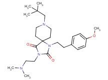 3-[2-(dimethylamino)ethyl]-8-(2,2-dimethylpropyl)-1-[2-(4-methoxyphenyl)ethyl]-1,3,8-triazaspiro[4.5]decane-2,4-dione