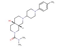 (4aR*,8aR*)-4a-hydroxy-N,N-dimethyl-7-[1-(4-methylphenyl)piperidin-4-yl]octahydro-2,7-naphthyridine-2(1H)-carboxamide