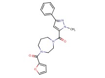 1-(2-furoyl)-4-[(1-methyl-3-phenyl-1H-pyrazol-5-yl)carbonyl]-1,4-diazepane