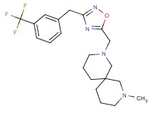 2-methyl-8-({3-[3-(trifluoromethyl)benzyl]-1,2,4-oxadiazol-5-yl}methyl)-2,8-diazaspiro[5.5]undecane