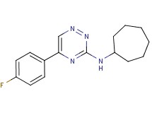N-cycloheptyl-5-(4-fluorophenyl)-1,2,4-triazin-3-amine