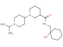 N-[(1-hydroxycyclohexyl)methyl]-1'-isopropyl-1,4'-bipiperidine-3-carboxamide