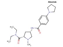 (4S)-N,N-diethyl-1-methyl-4-[(4-pyrrolidin-1-ylbenzoyl)amino]-L-prolinamide