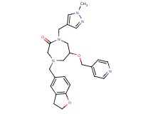 4-(2,3-dihydro-1-benzofuran-5-ylmethyl)-1-[(1-methyl-1H-pyrazol-4-yl)methyl]-6-(4-pyridinylmethoxy)-1,4-diazepan-2-one
