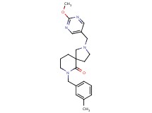 2-[(2-methoxy-5-pyrimidinyl)methyl]-7-(3-methylbenzyl)-2,7-diazaspiro[4.5]decan-6-one