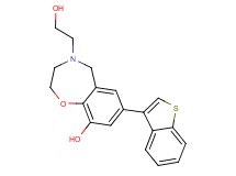 7-(1-benzothien-3-yl)-4-(2-hydroxyethyl)-2,3,4,5-tetrahydro-1,4-benzoxazepin-9-ol