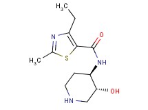 4-ethyl-N-[rel-(3R,4R)-3-hydroxy-4-piperidinyl]-2-methyl-1,3-thiazole-5-carboxamide hydrochloride
