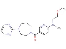 N-(2-methoxyethyl)-N-methyl-5-[(4-pyrimidin-2-yl-1,4-diazepan-1-yl)carbonyl]pyridin-2-amine