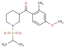 [1-(isopropylsulfonyl)-3-piperidinyl](4-methoxy-2-methylphenyl)methanone