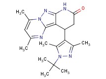 10-(1-tert-butyl-3,5-dimethyl-1H-pyrazol-4-yl)-2,4-dimethyl-9,10-dihydropyrido[2',3':3,4]pyrazolo[1,5-a]pyrimidin-8(7H)-one