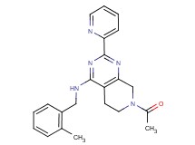 7-acetyl-N-(2-methylbenzyl)-2-pyridin-2-yl-5,6,7,8-tetrahydropyrido[3,4-d]pyrimidin-4-amine