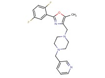 1-{[2-(2,5-difluorophenyl)-5-methyl-1,3-oxazol-4-yl]methyl}-4-(3-pyridinylmethyl)piperazine