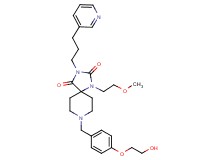 8-[4-(2-hydroxyethoxy)benzyl]-1-(2-methoxyethyl)-3-[3-(3-pyridinyl)propyl]-1,3,8-triazaspiro[4.5]decane-2,4-dione