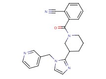 2-({3-[1-(3-pyridinylmethyl)-1H-imidazol-2-yl]-1-piperidinyl}carbonyl)benzonitrile