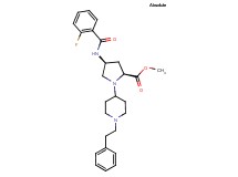 methyl (4S)-4-[(2-fluorobenzoyl)amino]-1-[1-(2-phenylethyl)-4-piperidinyl]-L-prolinate